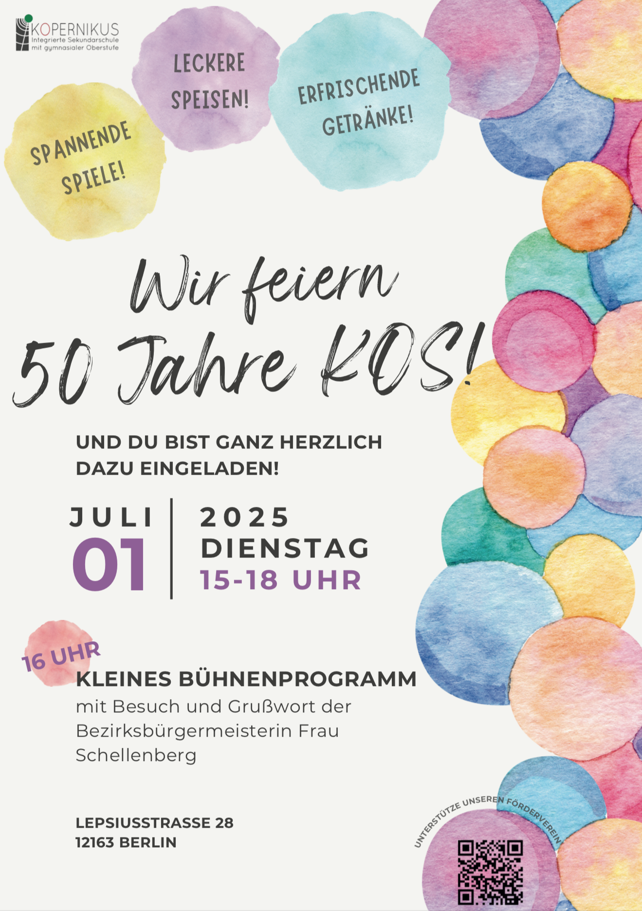 Plakat 50 Jahre KOS